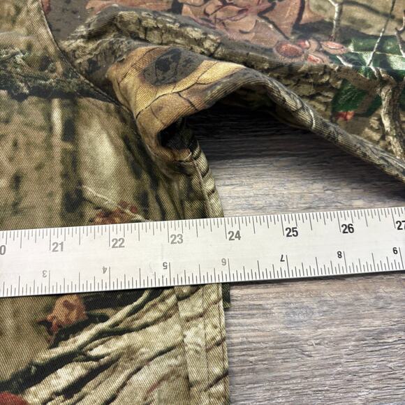 Mossy Oak Shirt Pursuits Camouflage Mens L Mesh Lined Outdoors Button Realtree - Picture 7 of 8
